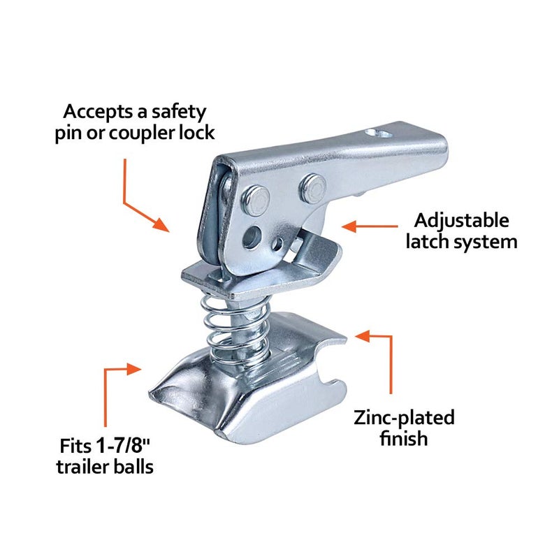 NBJINGYI 1-7/8" Trailer Coupler Repair Kit - 2000 lb Capacity, Universal Fit for 2"ï¼Œ2.5â€ï¼Œ3" Channels, Heavy-Duty Steel, Locknut & Quick-Release Design - Image 2